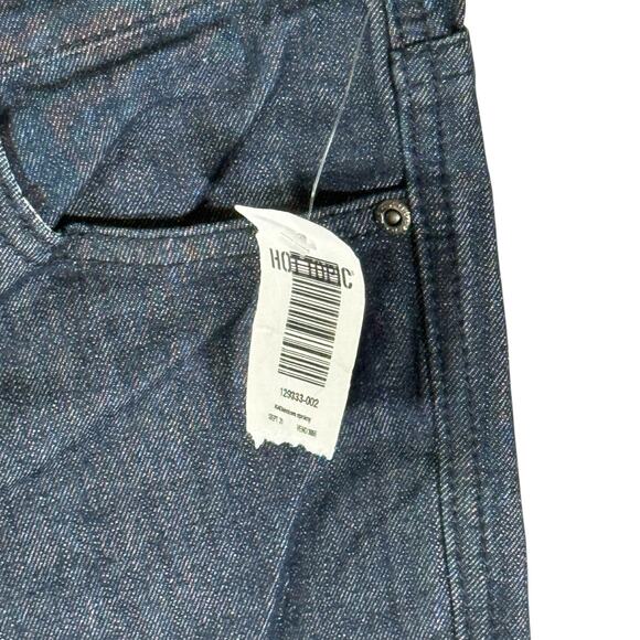 RUDE Hot Topic NWT Men's 26x34 Dark Indigo Blue Super Skinny Jeans Stretch - Picture 7 of 10